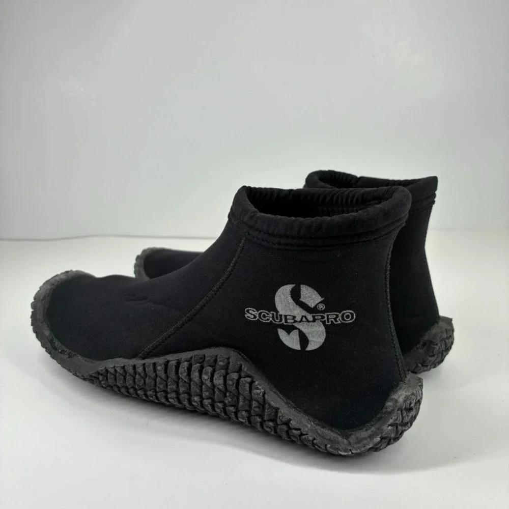 SCUBAPRO Delta Short 3 Men's US 8 Black Neoprene Slip-On Dive Boots Wetsuit Shoe